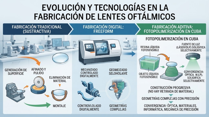 Evolución y tecnologías en la fabricación de lentes oftálmicos